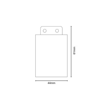 NEDES - Set pro montáž na boční stěnu pro nouzové svítidla LEL204 - HE02