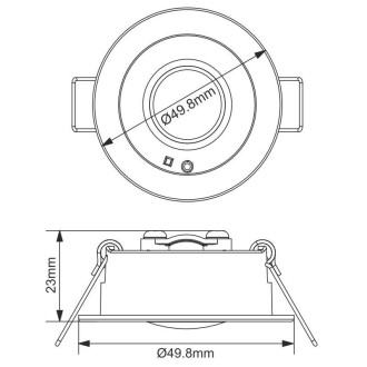 NEDES - LED nouzové svítidlo 1,2W /3h / IP20 - LEL501