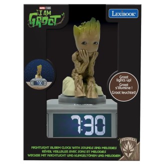 Budík s nočním 3D světlem Groot