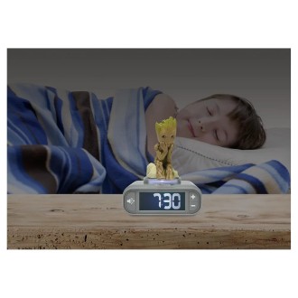 Budík s nočním 3D světlem Groot