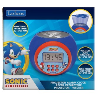 Budík s projektorem Ježek Sonic