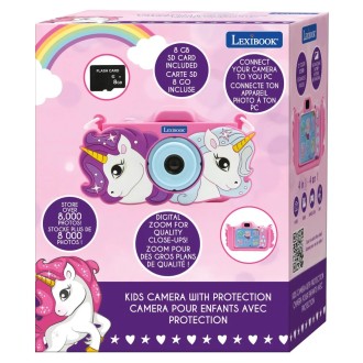 Dětský fotoaparát a kamera s krytem Jednorožec