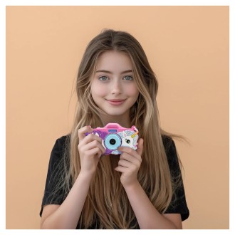 Dětský fotoaparát a kamera s krytem Jednorožec