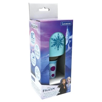 Svítící bezdrátový karaoke mikrofon Ledové království