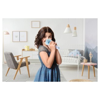 Svítící bezdrátový karaoke mikrofon Ledové království