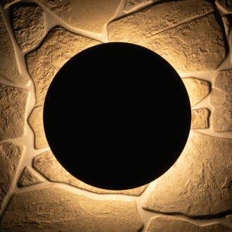 T-led - LED nástěnné svítidlo EKLIPSO B černé Barva krytu: Černá, Varianta: 12W, Napětí (V): 230 V