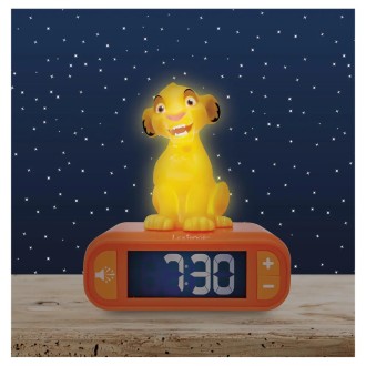 Budík s nočním 3D světlem Simba