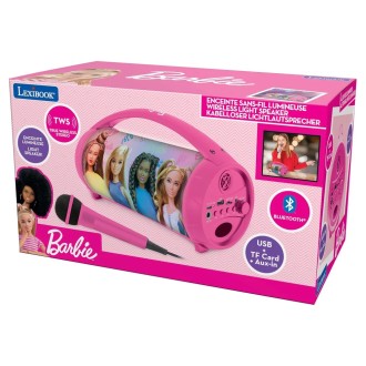 Reproduktor s mikrofonem Boombox Barbie