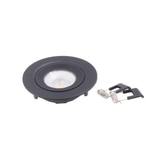 T-led - LED svítidlo ISDA 7W černé Barva krytu: Černá, Varianta: Studená bílá