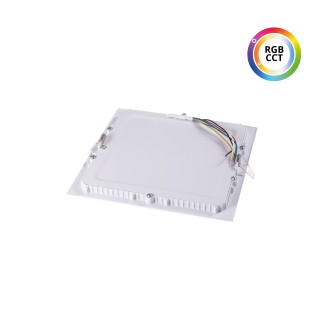 T-led - LED panel 24V 18W RGBCCT 24HW18 čtverec Barva krytu: Bílá, Varianta: LED panel 24V 18W RGBCCT 24HW18 čtverec, Napětí (V): 24 V
