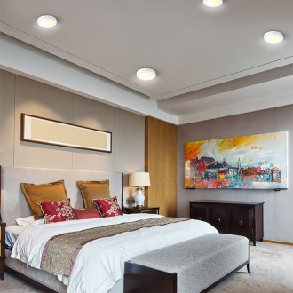 Solight LED mini panel CCT, přisazený, 24W, 1800lm, 3000K, 4000K, 6000K, kulatý Stupeň krytí (IP): IP20