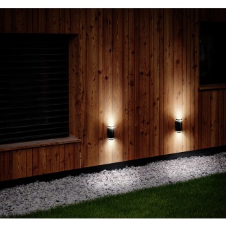 Solight LED venkovní nástěnné osvětlení Potenza, 2x GU10, černá Stupeň krytí (IP): IP54