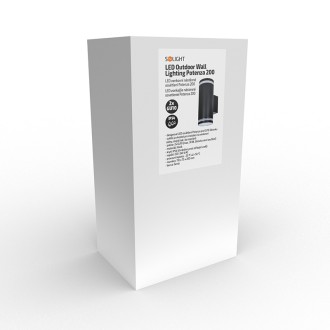 Solight LED venkovní nástěnné osvětlení Potenza, 2x GU10, černá Stupeň krytí (IP): IP54