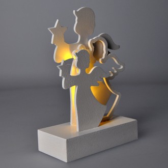 Solight LED andělé, dřevo, bílá barva, 2x AA Stupeň krytí (IP): IP20