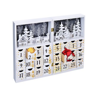 Solight LED adventní kalendář - kniha, 8x LED, 40x30cm, 2x AAA Stupeň krytí (IP): IP20