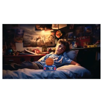 Budík s nočním 3D světlem Basketball