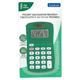 8místná kapesní kalkulačka solární zelená