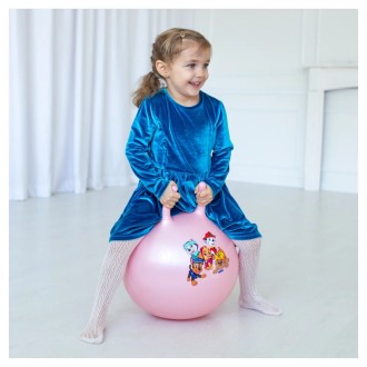 Nafukovací skákací míč 45 cm růžový Tlapková Patrola