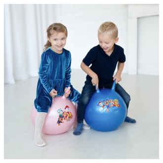 Nafukovací skákací míč 45 cm růžový Tlapková Patrola