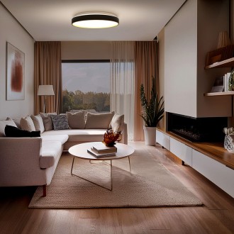 Solight LED osvětlení s dálkovým ovladačem Cala, 48W, 3360lm, 38cm, změna chromatičnosti, stmívatelné