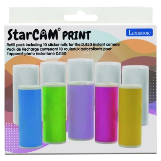 10 náhradních rolí samolepek do fotoaparátů řady DJ150