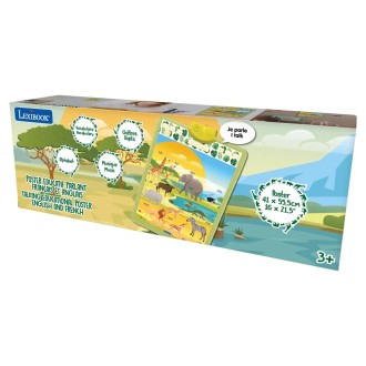 Anglicko-francouzský mluvící plakát Savana