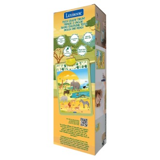 Anglicko-francouzský mluvící plakát Savana