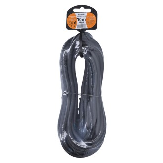 Solight flexo šňůra, 10m, 2 x 1.5mm2, gumová H05RR-F2, černá Stupeň krytí (IP): IP44