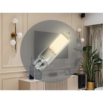 NEDES - LED žárovka 4W - G9 / COB / 2800K - ZLS614COB