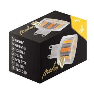 NEDES - LED žárovka 5W - G9 / SMD / 2800K / W - ZLS615CW