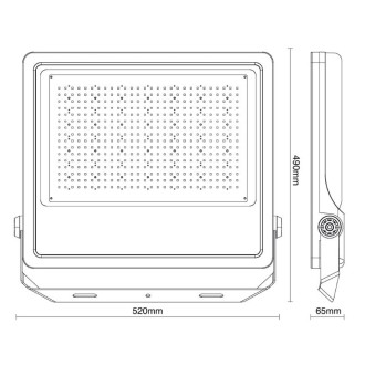 NEDES - Venkovní LED reflektor PROFI Plus 400W / 5000K - LF4029S