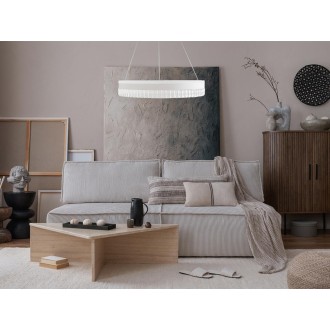 NEDES - LED luxusní závěsné křišťálové svítidlo s dálkovým ovladačem 80W - TA2302/W