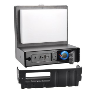 Solight LED solární nástěnné osvětlení Palermo, 5W, 400lm, 3000K