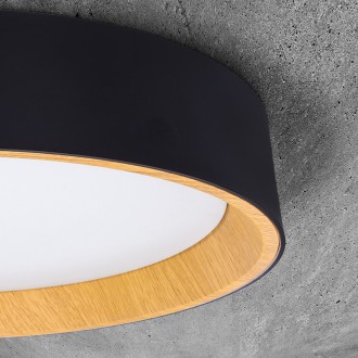 Solight LED osvětlení s dálkovým ovladačem Larios Black, 48W, 3360lm, 39cm, změna chromatičnosti, stmívatelné