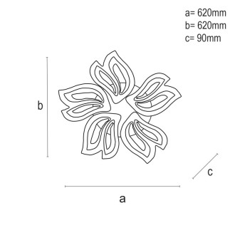 NEDES - LED svítidlo + dálkový ovladač 65W - J3319/W