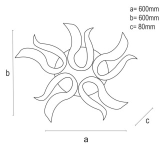 NEDES - LED svítidlo + dálkový ovladač 65W - J3317/B