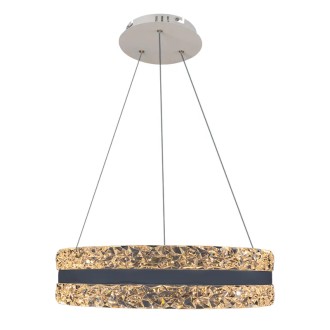 NEDES - LED luxusní závěsné křišťálové svítidlo s dálkovým ovladačem 80W - TA2303/W