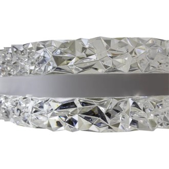 NEDES - LED luxusní závěsné křišťálové svítidlo s dálkovým ovladačem 80W - TA2303/W