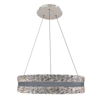 NEDES - LED luxusní závěsné křišťálové svítidlo s dálkovým ovladačem 80W - TA2303/W