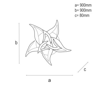 NEDES - LED svítidlo + dálkový ovladač 180W - J3337/CH