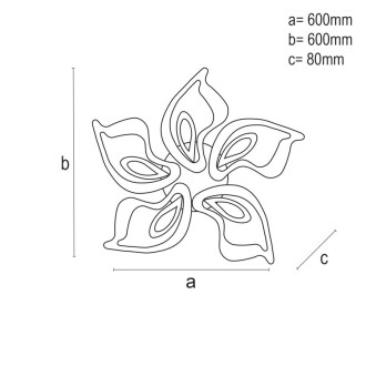 NEDES - LED svítidlo + dálkový ovladač 125W - J3316/W