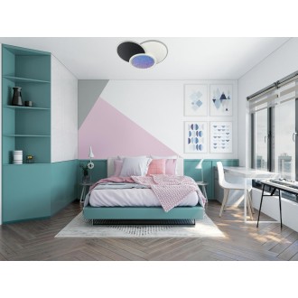 NEDES - LED stropní svítidlo s dálkovým ovladačem 80W - TA1308/WB