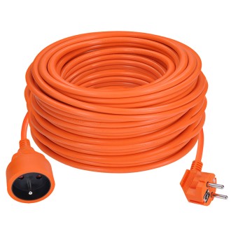 Solight prodlužovací přívod - spojka, 1 zásuvka, 40 m, 3 x 1,5mm2, oranžová Stupeň krytí (IP): IP20