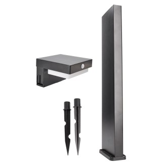 Solight LED solární sloupkové osvětlení Palermo, 5W, 400lm, 3000K