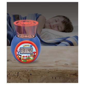 Budík s projektorem Spidey a jeho úžasní přátelé