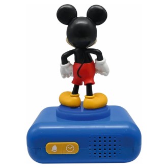 Budík s nočním 3D světlem Myšák Mickey