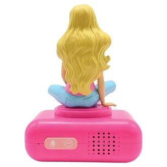 Budík s nočním 3D světlem Barbie