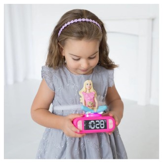 Budík s nočním 3D světlem Barbie