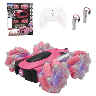 Růžové kaskadérské auto Crosslander 360°+