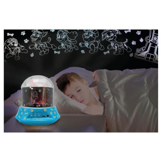 Noční světelný projektor s reproduktorem Tlapková patrola